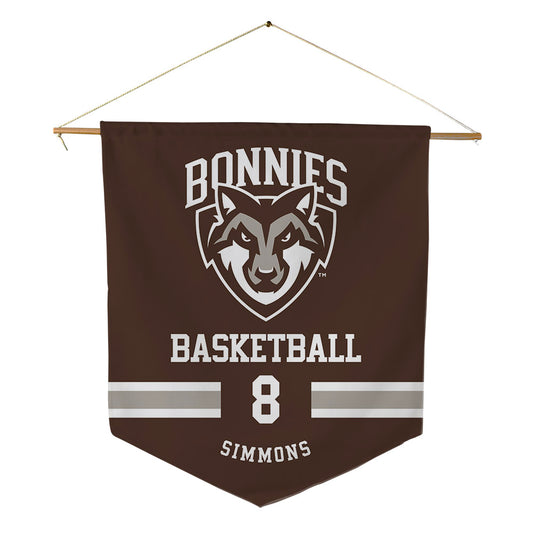 St. Bonaventure - NCAA Men's Basketball : Buddy Simmons - Pennant - 18" x 21"-0
