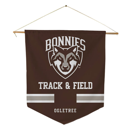 St. Bonaventure - NCAA Men's Track & Field : Cam Ogletree - Pennant - 18" x 21"-0