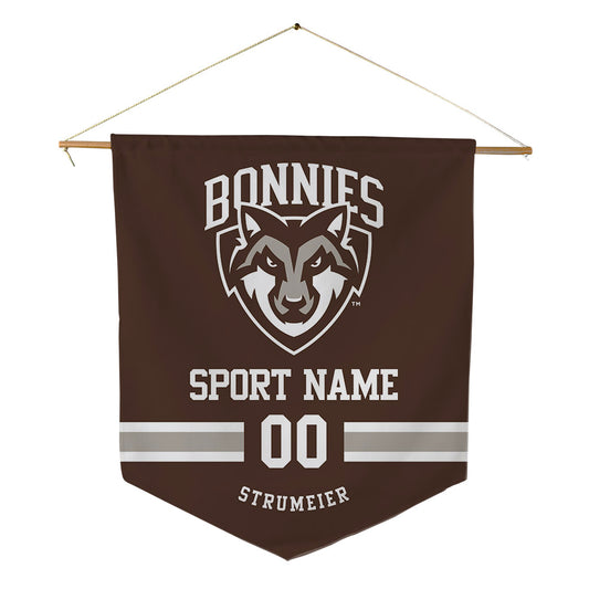 St. Bonaventure - NCAA Men's Soccer : Bryce Strumeier - Pennant - 18" x 21"-0