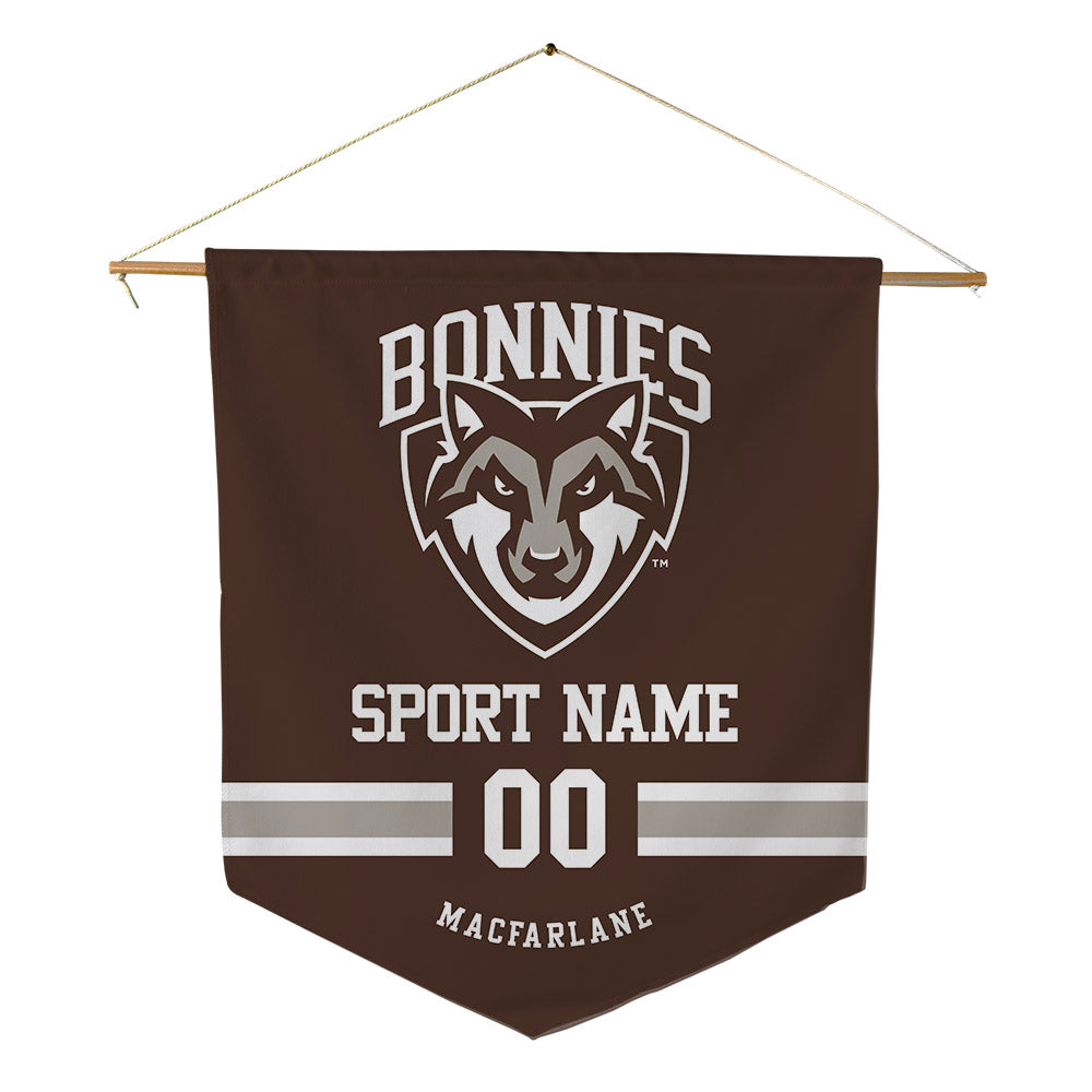 St. Bonaventure - NCAA Men's Soccer : Kyle Macfarlane - Pennant - 18" x 21"-0
