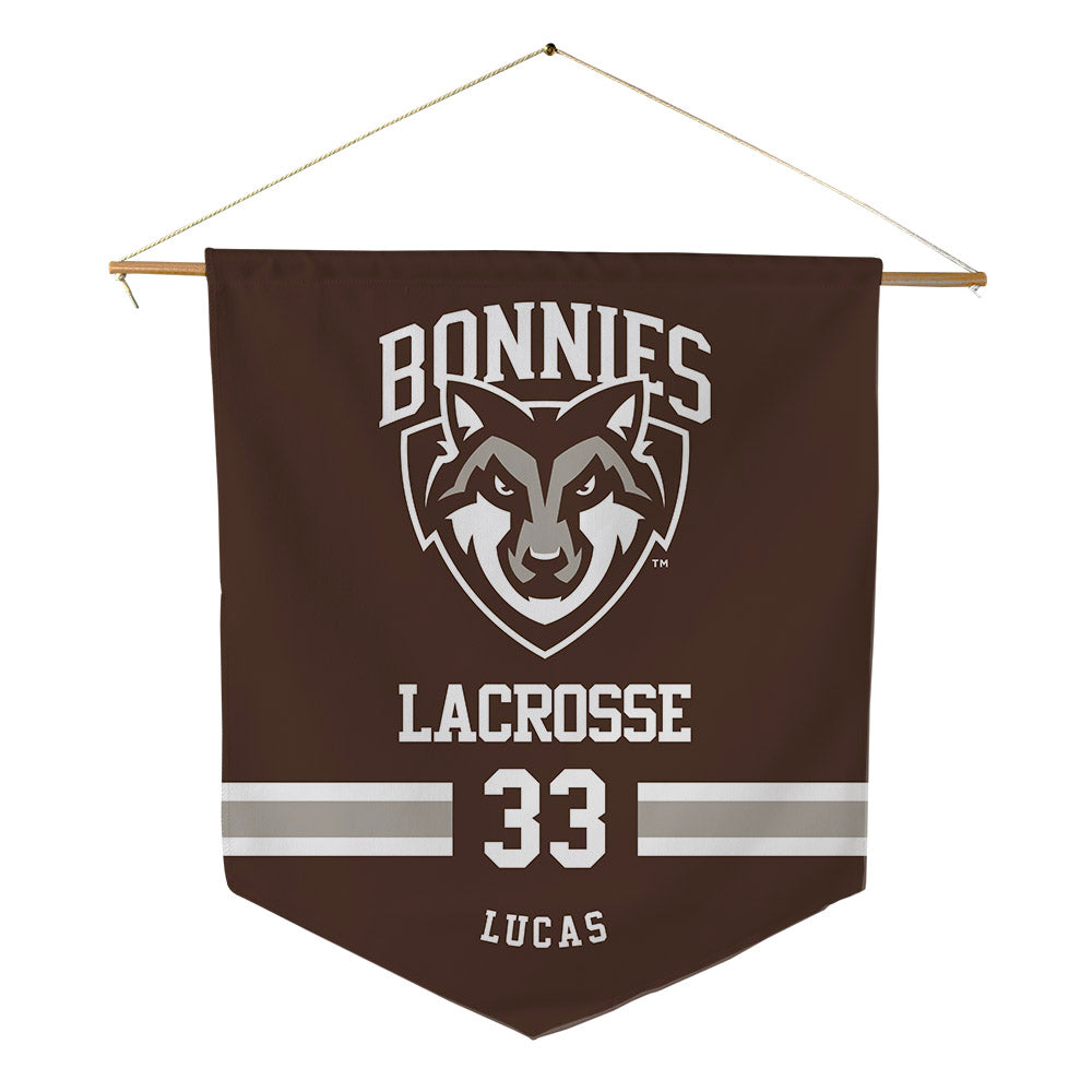 St. Bonaventure - NCAA Men's Lacrosse : Tyler Lucas - Pennant - 18" x 21"-0