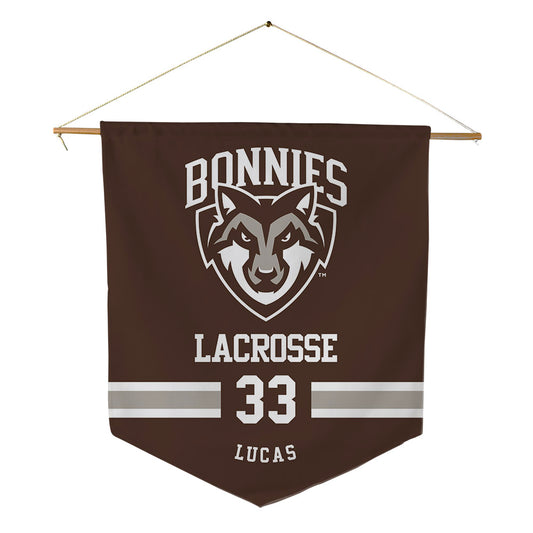 St. Bonaventure - NCAA Men's Lacrosse : Tyler Lucas - Pennant - 18" x 21"-0