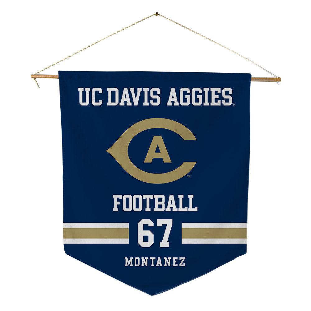 UC Davis - NCAA Football : Jayden Montanez - Pennant - 18" x 21"-0
