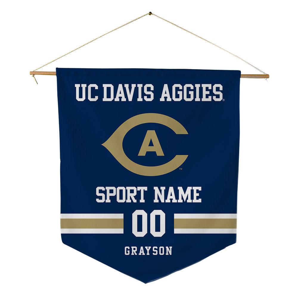 UC Davis - NCAA Football : Xander Grayson - Pennant - 18" x 21"-0