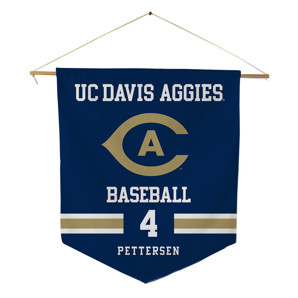 UC Davis - NCAA Baseball : Kyle Pettersen - Pennant - 18" x 21"-0