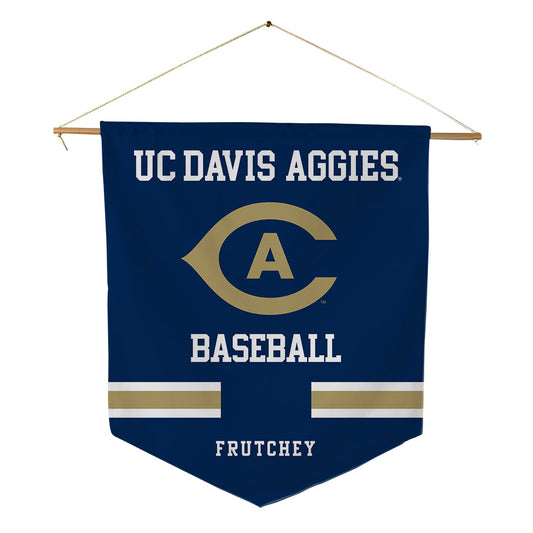 UC Davis - NCAA Baseball : Ned Frutchey - Pennant - 18" x 21"-0