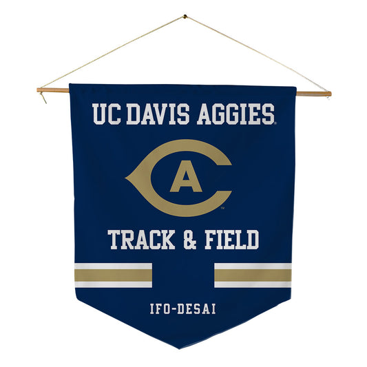 UC Davis - NCAA Women's Track & Field : Maya Ifo-desai - Pennant - 18" x 21"-0