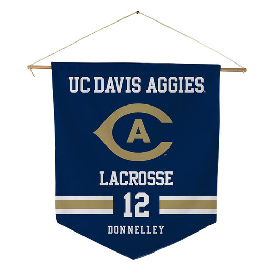 UC Davis - NCAA Women's Lacrosse : Kate Donnelley - Pennant - 18" x 21"-0