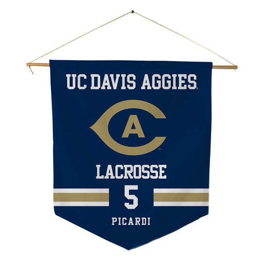 UC Davis - NCAA Women's Lacrosse : Lauren Picardi - Pennant - 18" x 21"-0