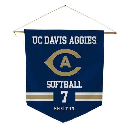 UC Davis - NCAA Softball : Claire Shelton - Pennant - 18" x 21"-0