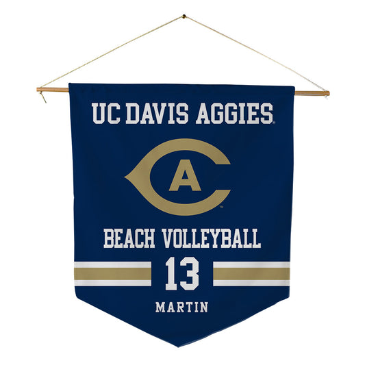 UC Davis - NCAA Beach Volleyball : Kirra Martin - Pennant - 18" x 21"-0
