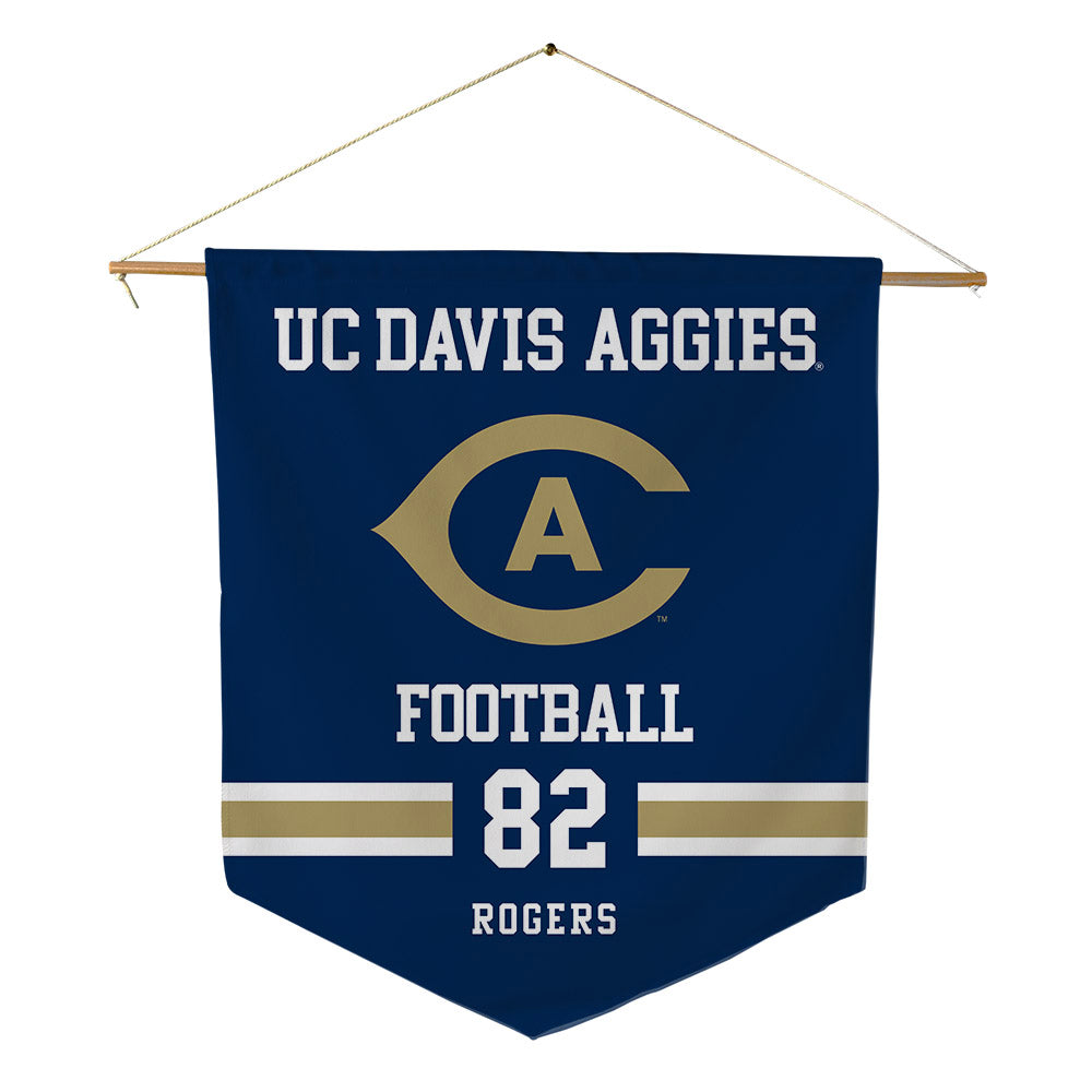 UC Davis - NCAA Football : Jordan Rogers - Pennant - 18" x 21"-0