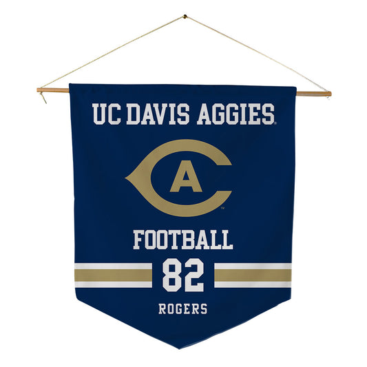 UC Davis - NCAA Football : Jordan Rogers - Pennant - 18" x 21"-0