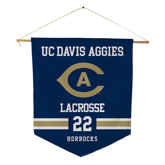 UC Davis - NCAA Women's Lacrosse : Ava Horrocks - Pennant - 18" x 21"-0