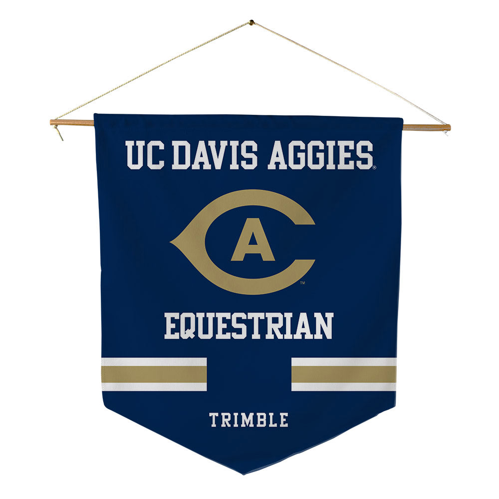 UC Davis - NCAA Equestrian : Mylea Trimble - Pennant - 18" x 21"-0