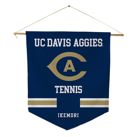 UC Davis - NCAA Women's Tennis : Mika Ikemori - Pennant - 18" x 21"-0