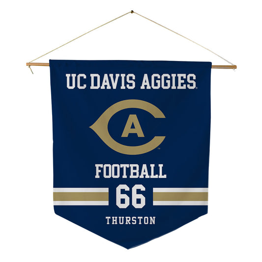 UC Davis - NCAA Football : Jezniah Thurston - Pennant - 18" x 21"-0