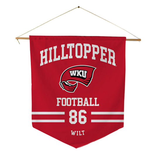 Western Kentucky - NCAA Football : Eli Wilt - Pennant - 18" x 21"-0