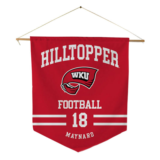 Western Kentucky - NCAA Football : Cole Maynard - Pennant - 18" x 21"-0