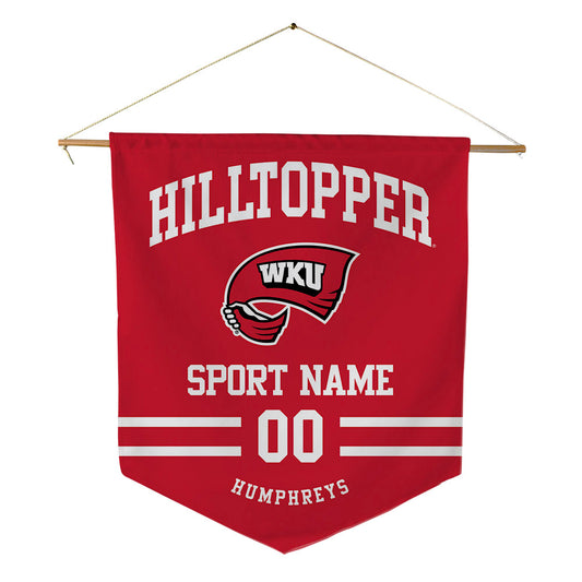 Western Kentucky - NCAA Football : Qua'Vez Humphreys - Pennant - 18" x 21"-0