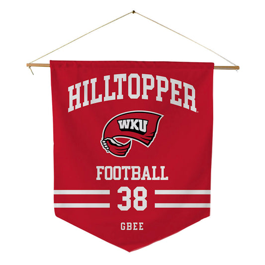 Western Kentucky - NCAA Football : Alan Gbee - Pennant - 18" x 21"-0