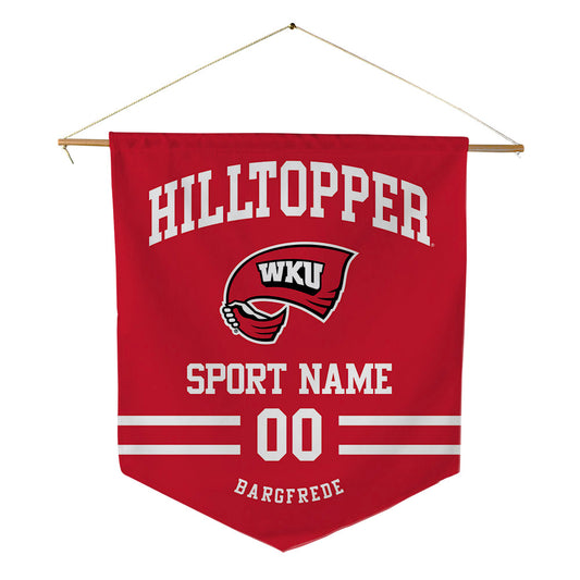 Western Kentucky - NCAA Softball : Delainey Bargfrede - Pennant - 18" x 21"-0