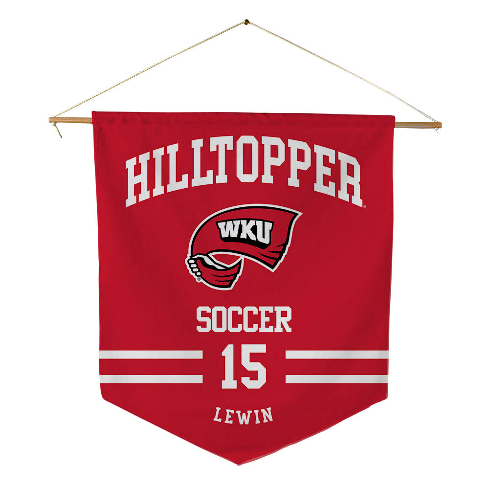 Western Kentucky - NCAA Women's Soccer : Danielle Lewin - Pennant - 18" x 21"-0