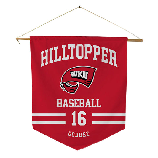 Western Kentucky - NCAA Baseball : Grayson Godbee - Pennant - 18" x 21"-0