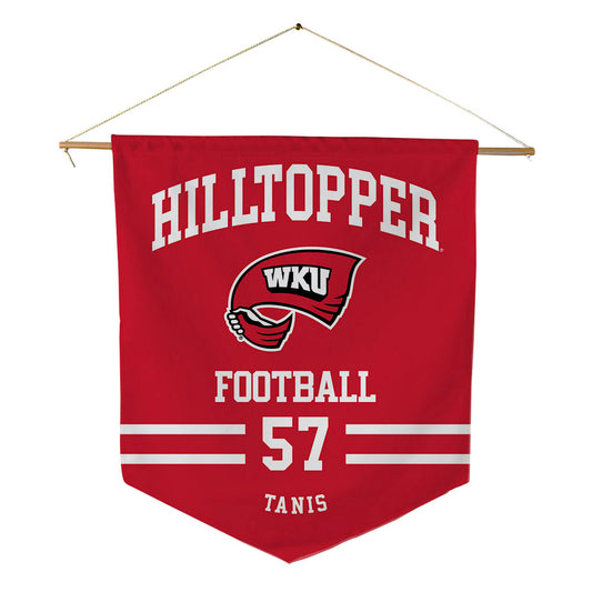 Western Kentucky - NCAA Football : Isaac Tanis - Pennant - 18" x 21"-0