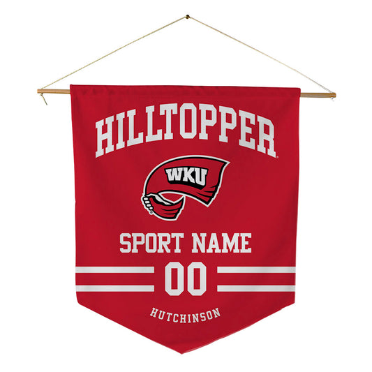 Western Kentucky - NCAA Football : K.D. Hutchinson - Pennant - 18" x 21"-0