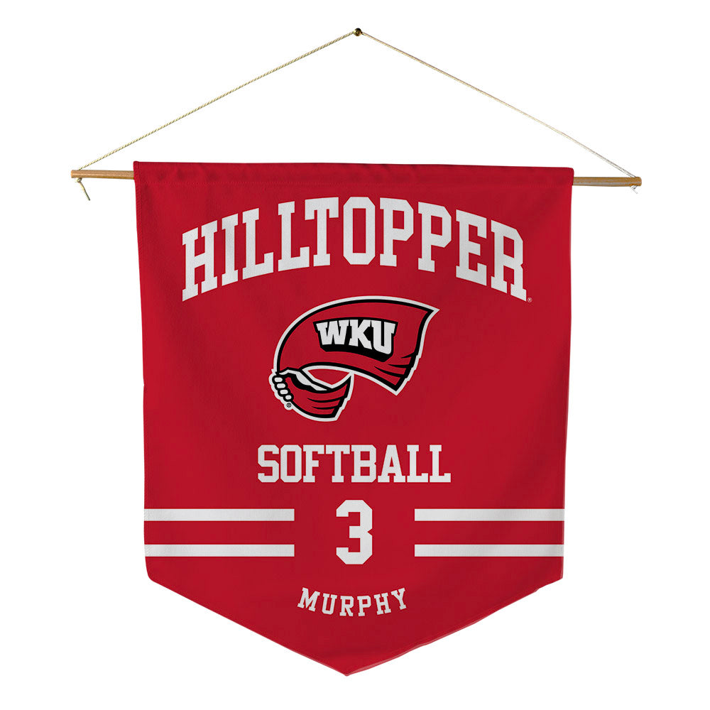 Western Kentucky - NCAA Softball : Katie Murphy - Pennant - 18" x 21"-0