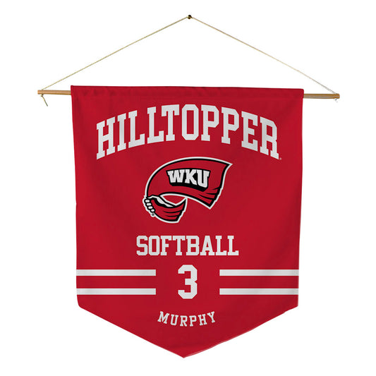 Western Kentucky - NCAA Softball : Katie Murphy - Pennant - 18" x 21"-0