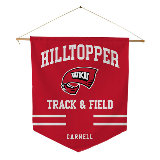 Western Kentucky - NCAA Men's Track & Field : Michael Carnell - Pennant - 18" x 21"-0