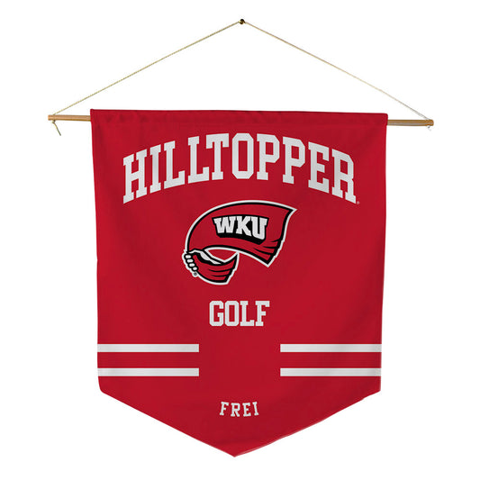 Western Kentucky - NCAA Women's Golf : Grace Frei - Pennant - 18" x 21"-0