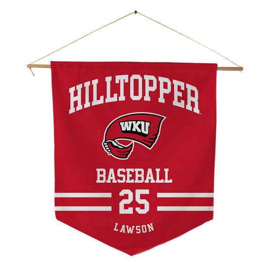 Western Kentucky - NCAA Baseball : Nathan Lawson - Pennant - 18" x 21"-0