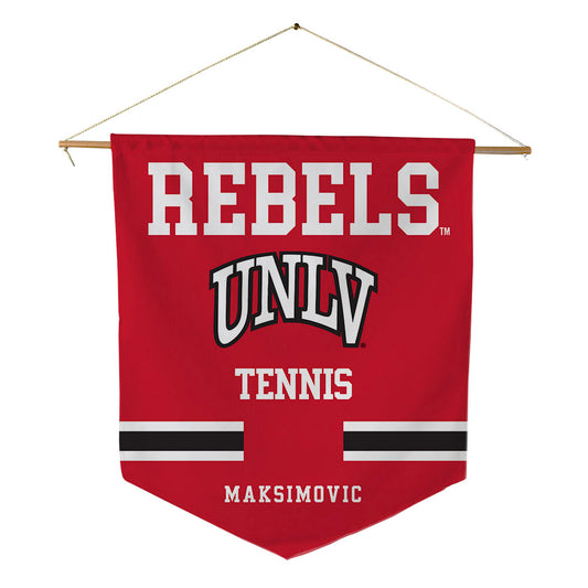UNLV - NCAA Men's Tennis : Marko Maksimovic - Pennant - 18" x 21"-0