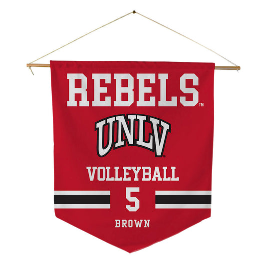 UNLV - NCAA Women's Volleyball : Arriana Brown - Pennant - 18" x 21"-0