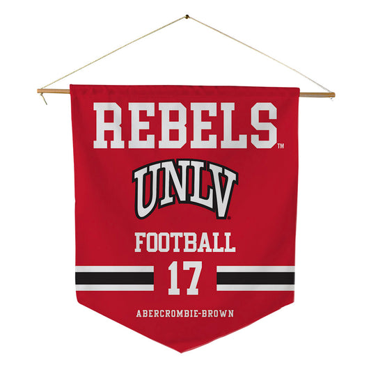 UNLV - NCAA Football : Zavien Abercrombie-Brown - Pennant - 18" x 21"-0