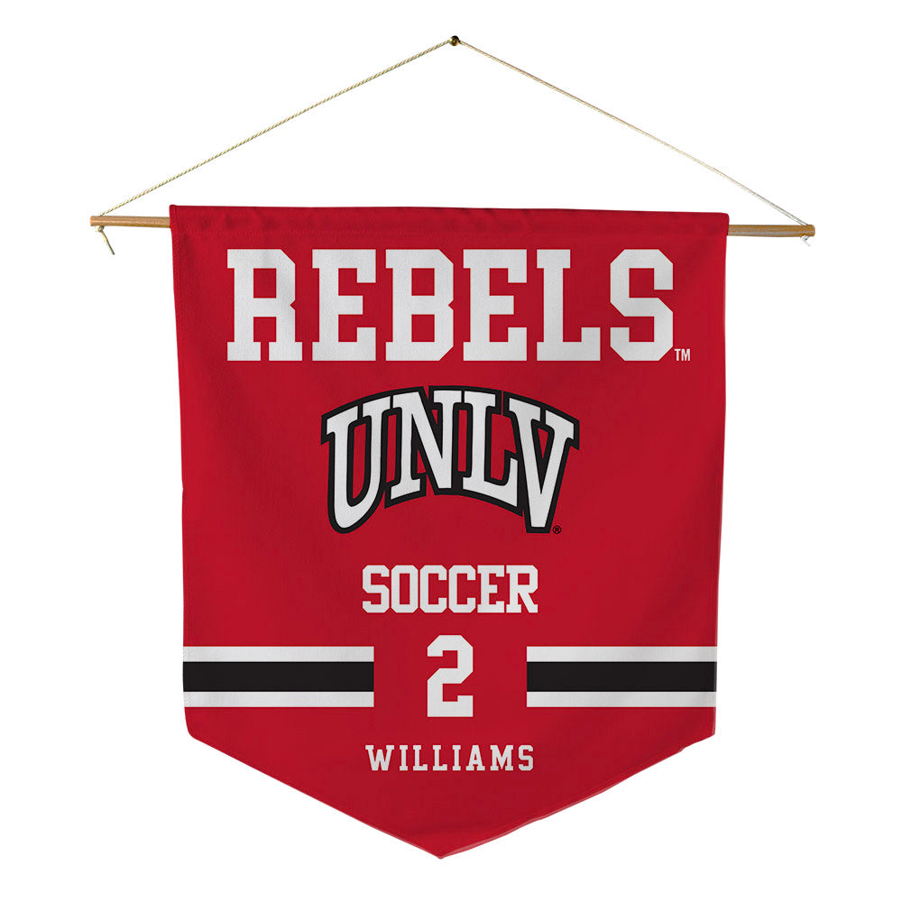 UNLV - NCAA Women's Soccer : Purity Williams - Pennant - 18" x 21"-0