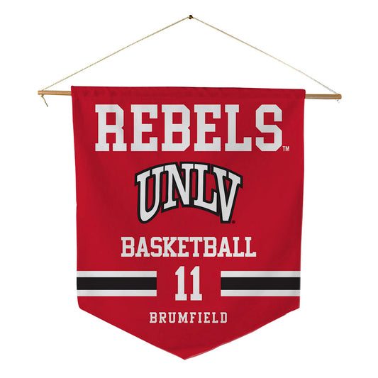 UNLV - NCAA Men's Basketball : Xavier Brumfield - Pennant - 18" x 21"-0