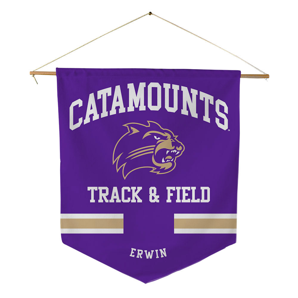 Western Carolina - NCAA Women's Track & Field : Jada Erwin - Pennant - 18" x 21"-0