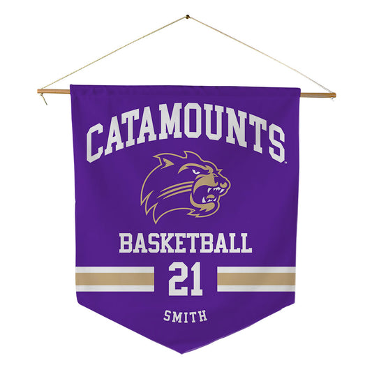 Western Carolina - NCAA Men's Basketball : Tayeshaun Smith - Pennant - 18" x 21"-0