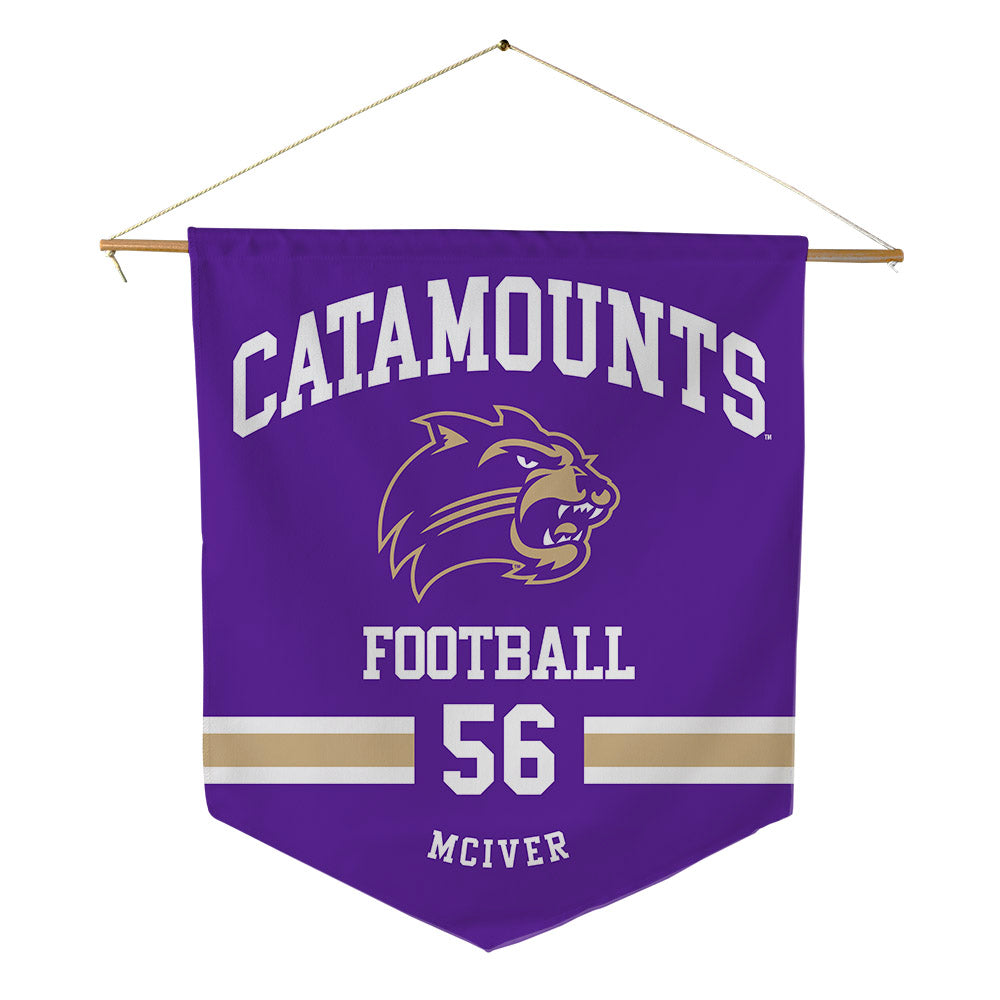 Western Carolina - NCAA Football : Aaron McIver - Pennant - 18" x 21"-0