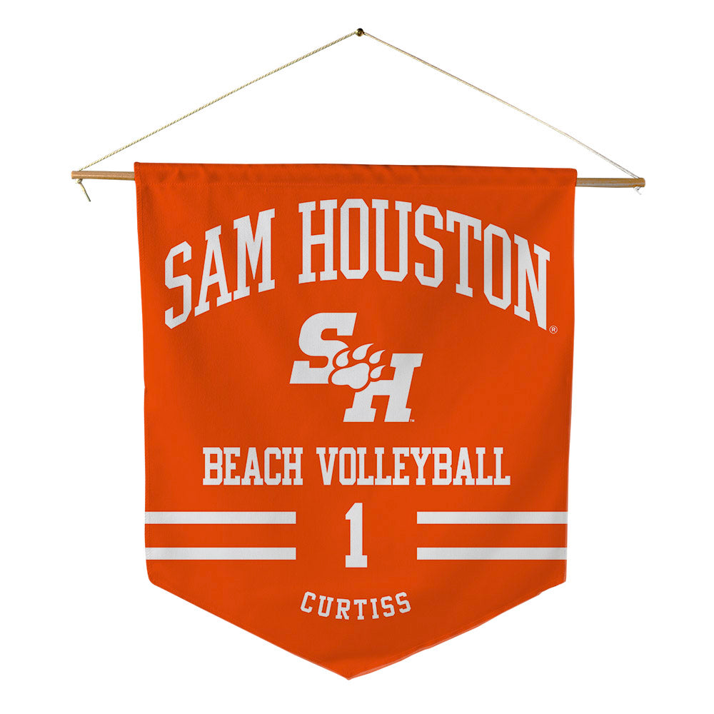 SHSU - NCAA Beach Volleyball : Norah Curtiss - Pennant - 18" x 21"-0