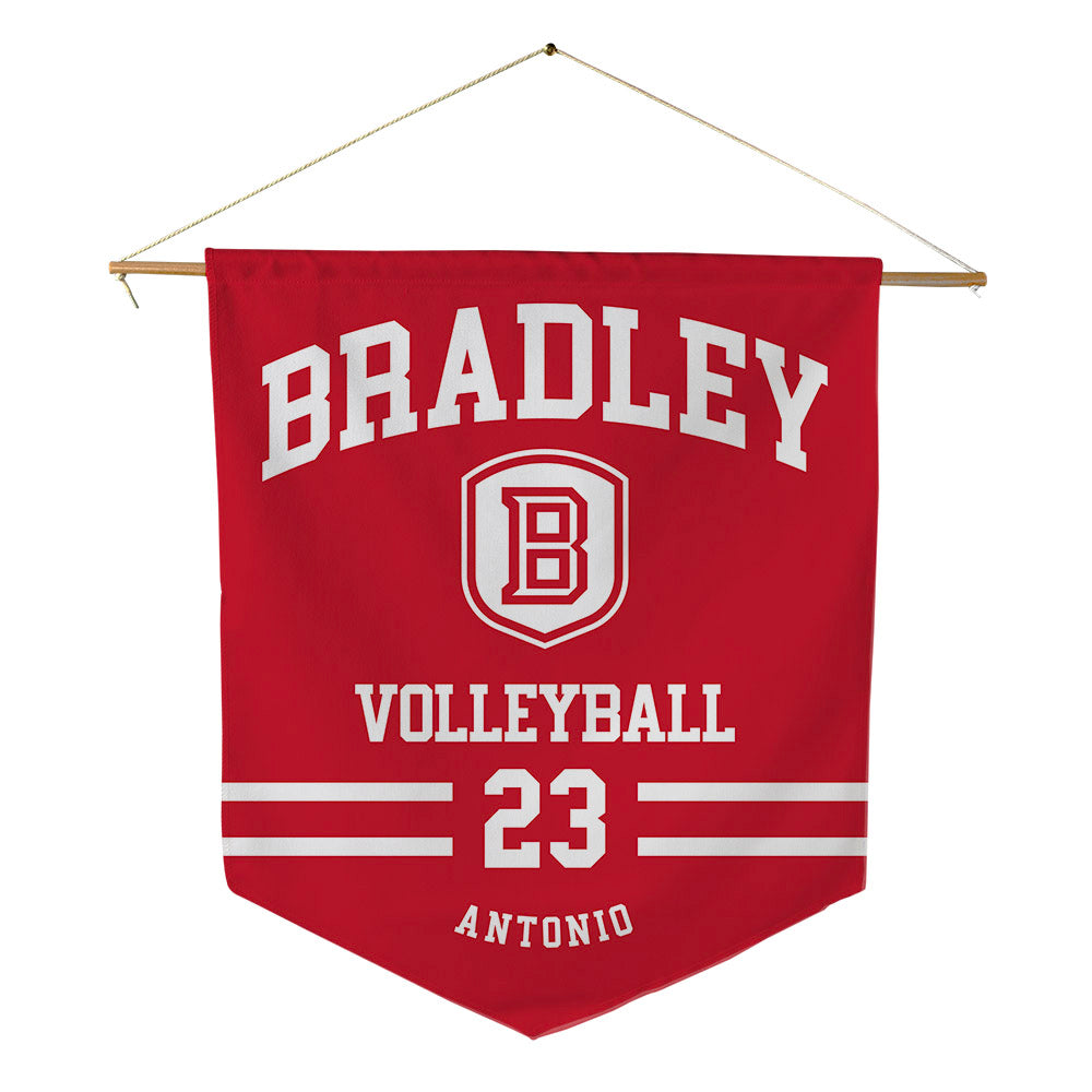 Bradley - NCAA Women's Volleyball : Cherlin Antonio - Pennant - 18" x 21"-0