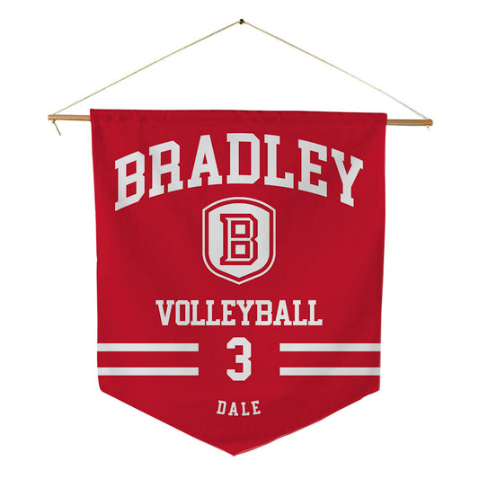 Bradley - NCAA Women's Volleyball : Lauren Dale - Pennant - 18" x 21"-0
