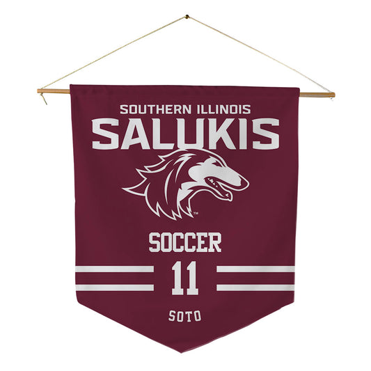 SIU Carbondale - NCAA Women's Soccer : Londyn Soto - Pennant - 18" x 21"-0