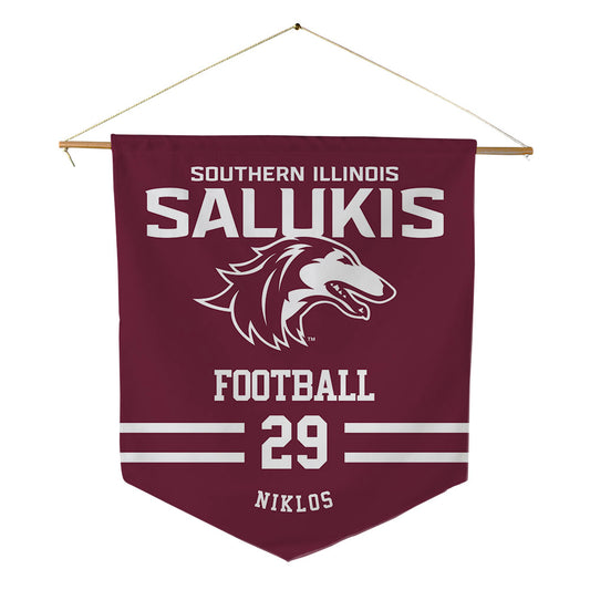 SIU Carbondale - NCAA Football : Hunter Niklos - Pennant - 18" x 21"-0