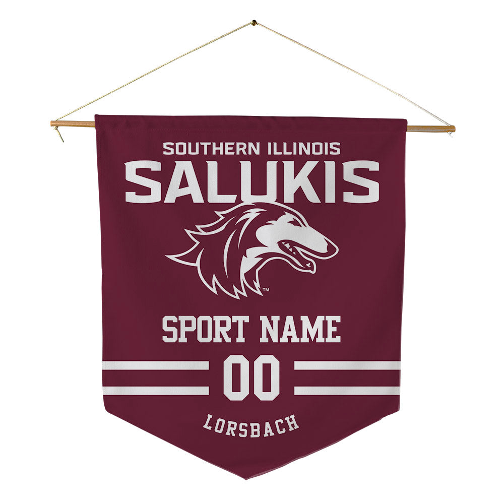 SIU Carbondale - NCAA Men's Track & Field : Finja Lorsbach - Pennant - 18" x 21"-0