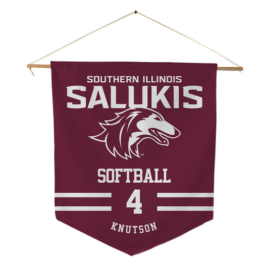 SIU Carbondale - NCAA Softball : Amanda Knutson - Pennant - 18" x 21"-0